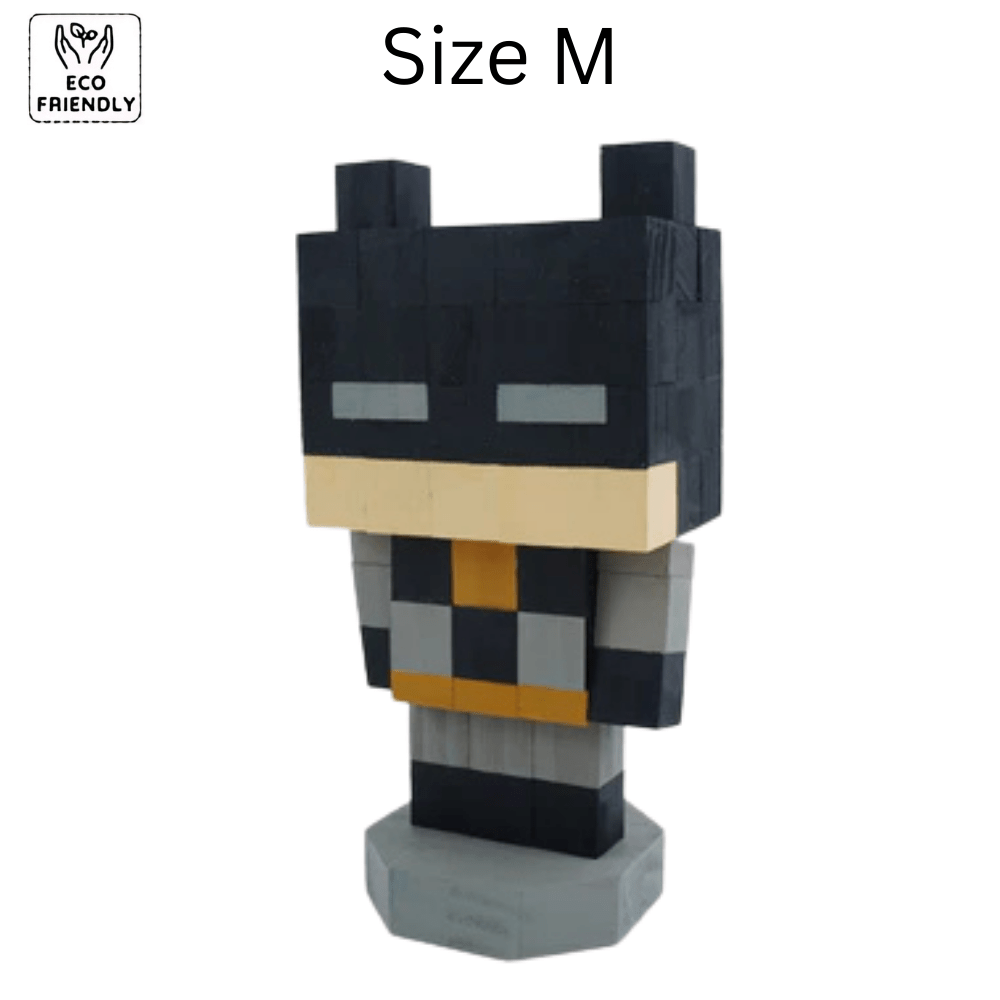 Eco-friendly Avengers Action Figures 6 inch toy in size M, featuring a block style design of a superhero