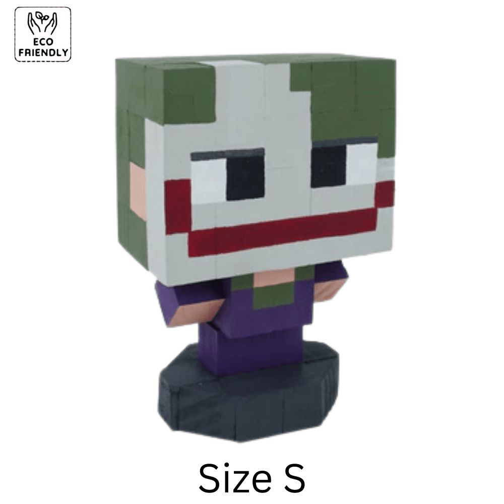 Eco-Friendly Avengers Action Figures 6 inch Joker Toy with a unique block design in Size S