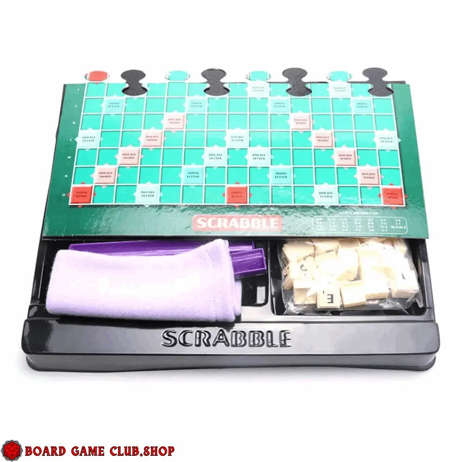 Scrabble Original board game with tiles and letter pouch perfect for family fun and word challenges