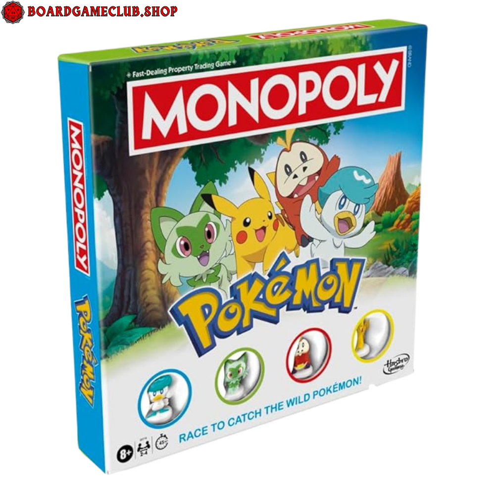 Monopoly Pokemon Edition Board Game featuring colorful Pokemon characters for family fun
