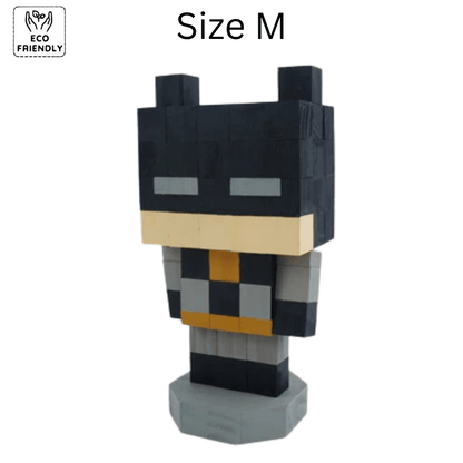 Eco-friendly Avengers Action Figures 6 inch toy in size M, featuring a block style design of a superhero