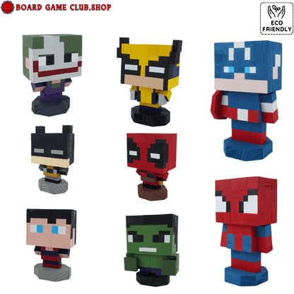 Assorted Avengers Action Figures 6 inch, including Spider-Man, Hulk, and Deadpool in vibrant colors
