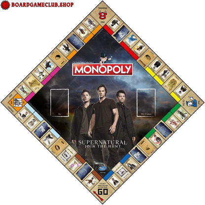Monopoly Supernatural Edition board game featuring characters from the Supernatural series